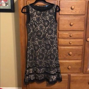 Joseph Ribkoff black and lace dress